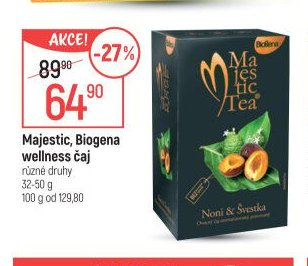 Majestic, Biogena wellness čaj