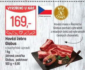Hovězí žebra s kostí Globus