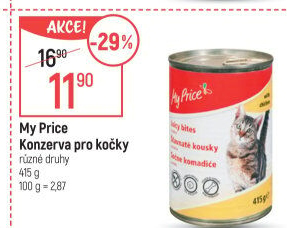 Konzerva pro kočky My Price