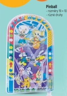 Pinball hračka s kuličkou