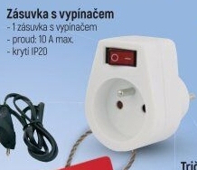 Zásuvka s vypínačem Emos