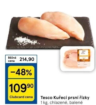 Krůtí prsní řízky Tesco