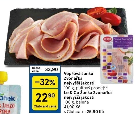 Šunka Zvonařka nejvyšší jakosti