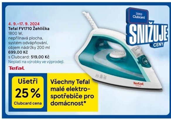 Žehlička Tefal FV1710