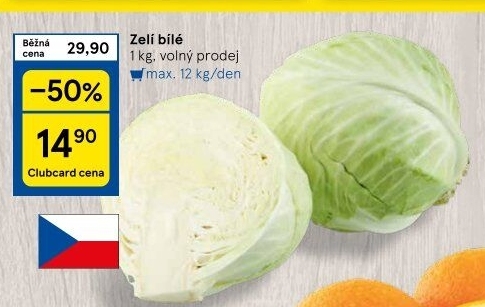 Zelí hlávkové bílé