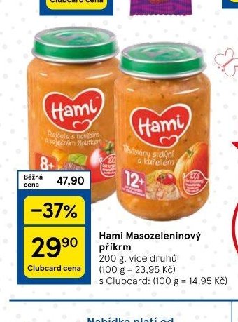 Hami Masozeleninový příkrm