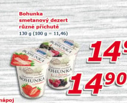 Dezert Bohunka Bohušovická mlékárna