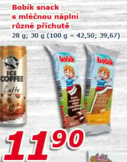 Dezert mléčný snack Bobík