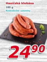 Hasičská klobása Kostelecké uzeniny