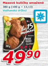 Kuličky masové smažené mražené Vodňanské kuře