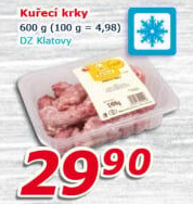 Kuřecí krky mražené DZ Klatovy