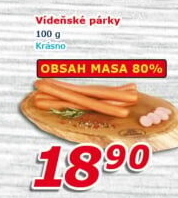 Párky vídeňské Krásno