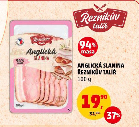 Anglická slanina Řezníkův talíř