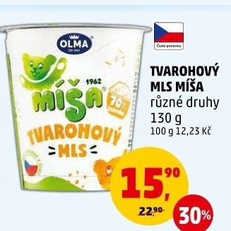 Dezert Tvarohový mls Míša Olma