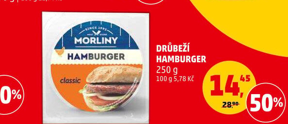 Drůbeží hamburger Morliny