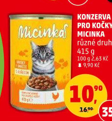 Konzerva pro kočky Micinka