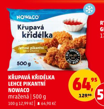 Křupavá křidélka mražená Nowaco