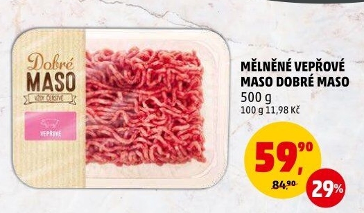 Maso mleté vepřové Dobré maso