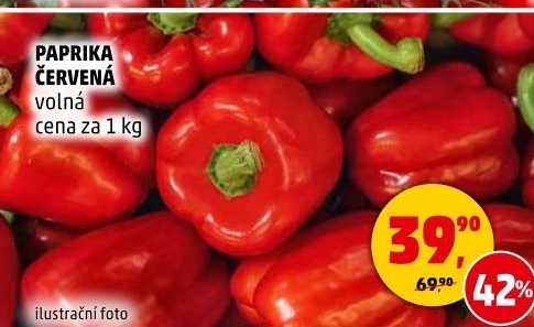 Paprika červená