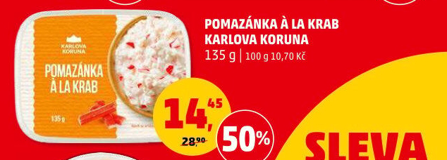 Pomazánka a la krab Karlova Koruna