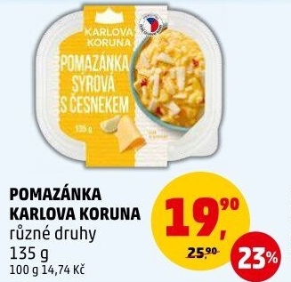 Pomazánky Karlova Koruna