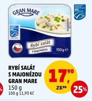 Rybí salát s majonézou Gran Mare