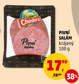 Salám pivní Beskydské uzeniny Chodura