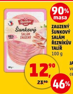 Salám šunkový zauzený Řezníkův talíř