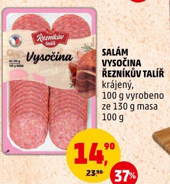 Salám Vysočina Řezníkův talíř