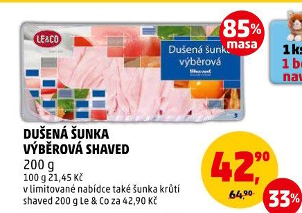 Šunka dušená výběrová LE&