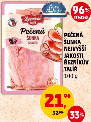 Šunka pečená nejvyšší jakosti Řezníkův talíř