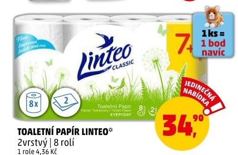 Toaletní papír 2vrstvý Linteo