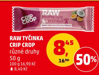Tyčinka Raw Crip Crop
