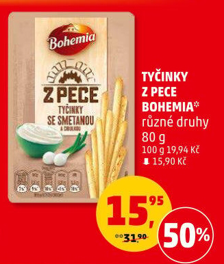 Tyčinky Z pece Bohemia Chips
