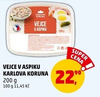 Vejce v aspiku Karlova Koruna