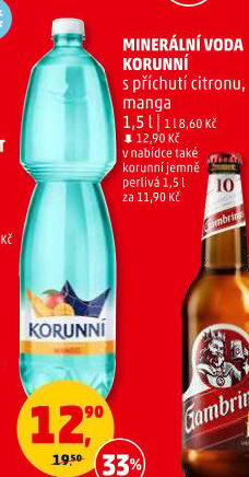 Voda ochucená Korunní