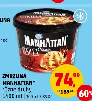 Zmrzlina v kelímku Manhattan Nestlé