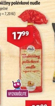 Mote Babičiny polévkové nudle