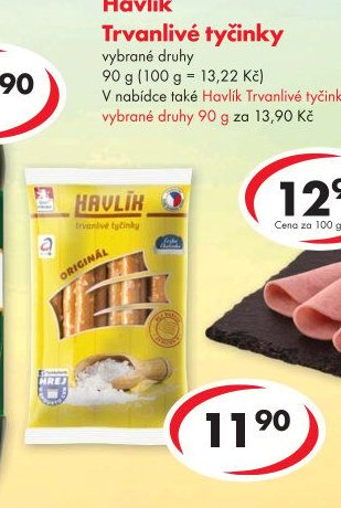 Havlík Trvanlivé tyčinky