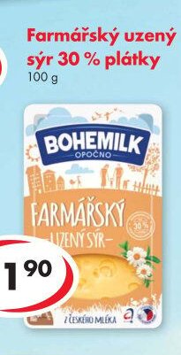 Farmářský uzený sýr 30% plátky