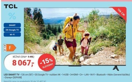 LED televize TCL 50P69B