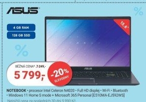 Notebook E510MA-EJ592WS Asus