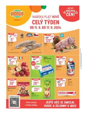 akční leták Globus 11.9.2024-17.9.2024