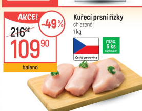 Kuřecí prsní řízky