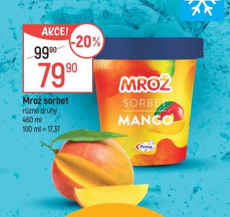 Sorbet v kelímku Mrož Prima