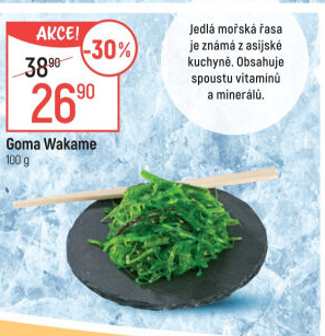 Mořské řasy Goma Wakame