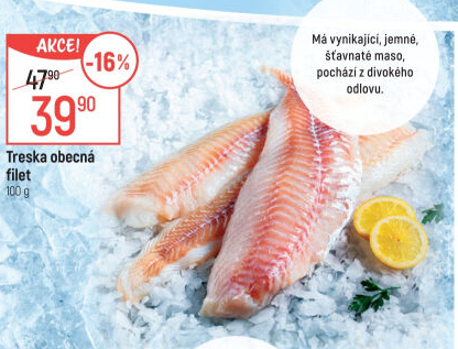 Treska světlá filety