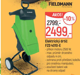 Drtič zahradního odpadu Fieldmann FZD 4010-E