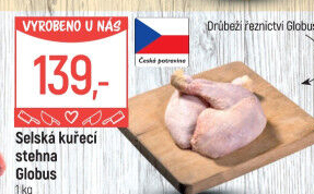 Selská kuřecí stehna Globus