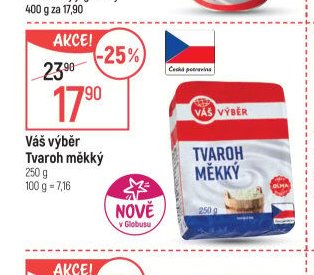 Váš výběr Tvaroh měkký